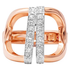 Roberto Coin Parisienne in 18k rose gold with diamond accents