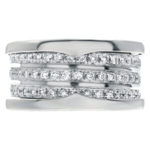 Bvlgari B Zero 1 Diamond Ring in 18k white gold