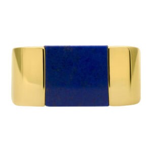 Tiffany & Co. Square 18k ring with lapis stone