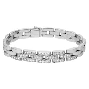 Cartier Panthere bracelet in 18k white gold with 1.20 ct. in diamonds