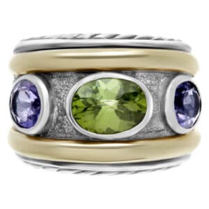 David Yurman Renaissance ring 14k and sterling silver.