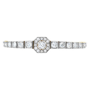 Diamond bracelet in 18k yellow gold with approximately 2 carats in diamonds