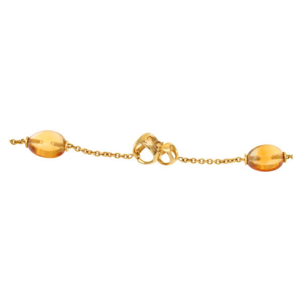 Di Modolo Citrine Triadora necklace in 18k gold