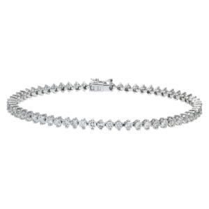 Diamond tennis bracelet in 14k white gold (1.86 ct)