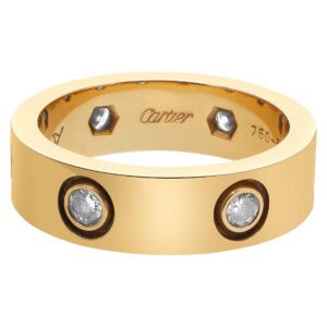 Cartier Love ring in 18k with 6 diamonds