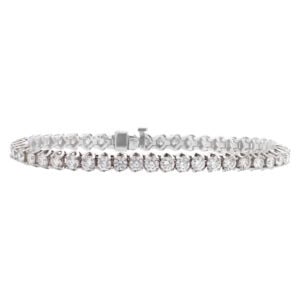 Diamond tennis bracelet in 14k white gold