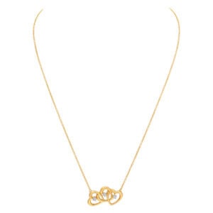 Tiffany & Co. Triple heart pendant necklace in 18k