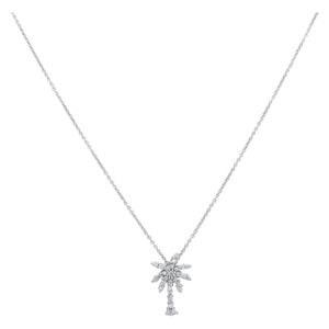 Roberto Coin diamond palm tree in 18k white gold