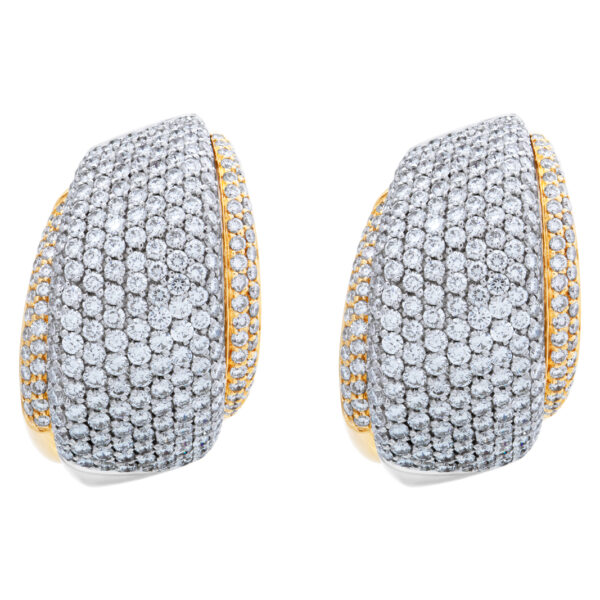 Giorgio Viscoti earring & ring set in 18k white & yellow gold