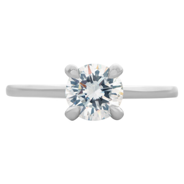 GIA certified round brilliant cut 1.01 carat  (E color, IF clarity)