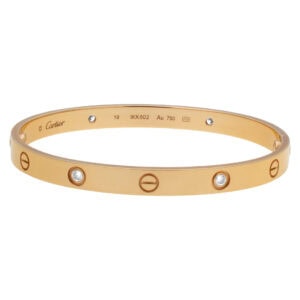 Cartier Love Bracelet in 18k with 4 diamonds