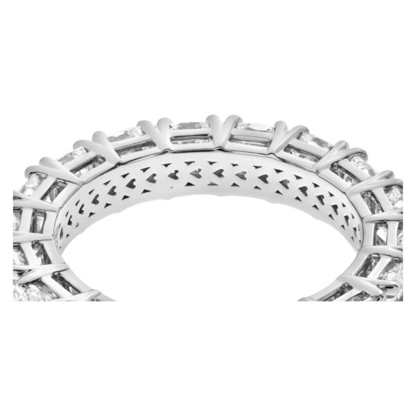 Diamond eternity band with 18 cushion cut diamonds 4.50 carats