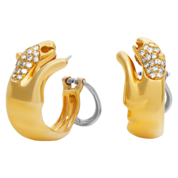 H.Stern wild cats earrings in 18k