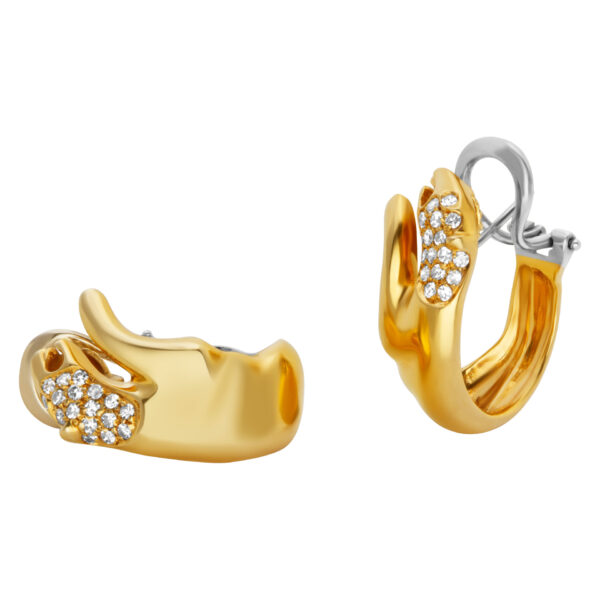 H.Stern wild cats earrings in 18k