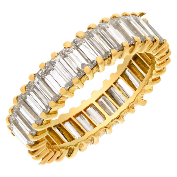 Diamond eternity band  with over 3.50 carats in diamonds in 18k