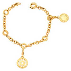 Bvlgari Bvlgari bracelet in 18k with two charms