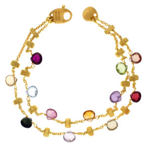 Marco Bicego Semi Precious Stone Bracelet In 18k Yellow Gold