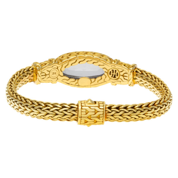 John Hardy diamond 18k gold bracelet