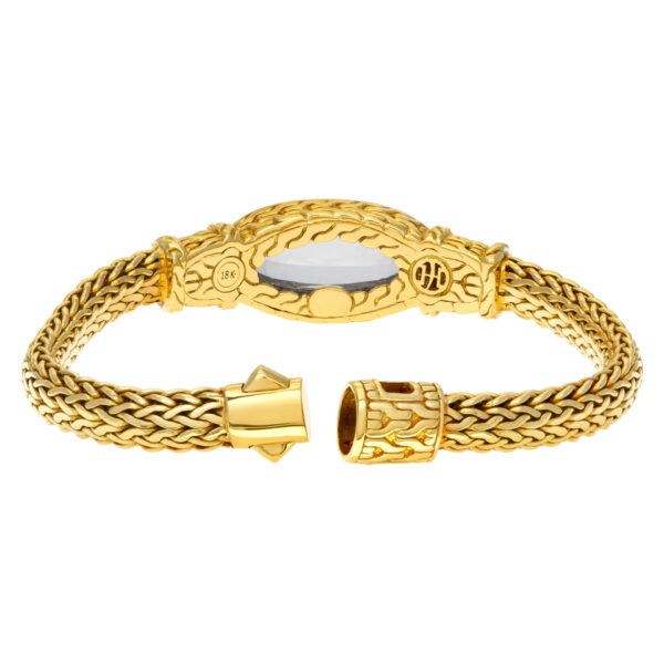 John Hardy diamond 18k gold bracelet