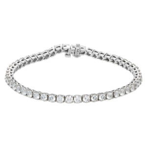 Diamond bracelet with over 6 carats in diamonds in 14k white gold