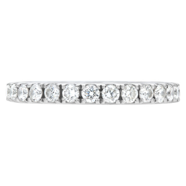 Diamond Eternity Band and Ring in 18k white gold