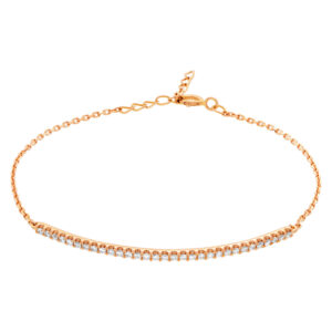 Diamond bracelet in 14k pink gold