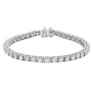 18k white gold diamond tennis bracelet