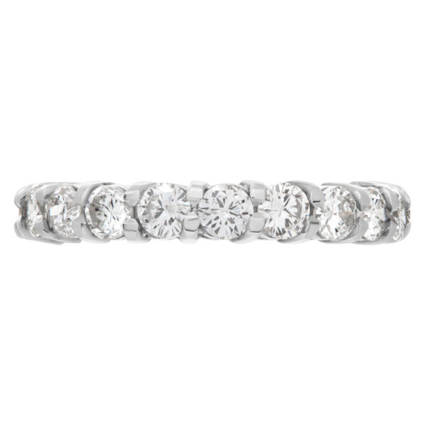 Diamond Eternity Band and Ring with 1.95 carats in diamonds set in platinum