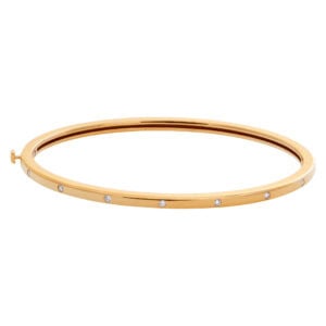 Roberto Coin 18k Rose Gold Classic Diamond Bangle Bracelet