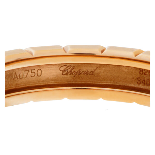 Chopard "Ice Cube Pure" eternity ring in 18k rose gold with diamonds.0.45 carat (G-VS)