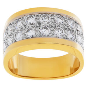 Diamond ring in 18k yellow gold