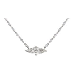 Diamond necklace with diamonds by the yard necklace