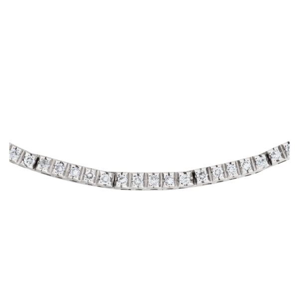 Delicate diamond necklace in 18k white gold