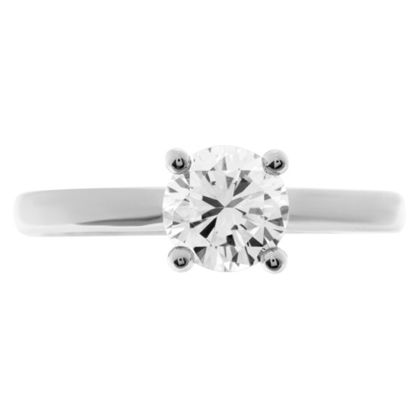 GIA certified round brilliant cut diamond 1 carat (J color, VS1 clarity) ring