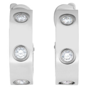 Cartier Love 3 diamond earrings in 18k white gold