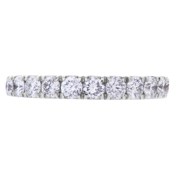 Semi Eternity Diamond ring in 18k white gold