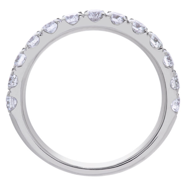 Semi Eternity Diamond ring in 18k white gold