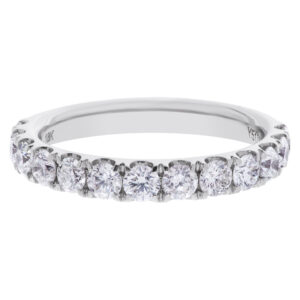 Semi Eternity Diamond ring in 18k white gold