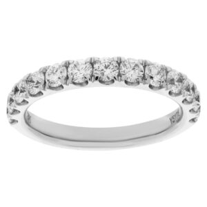 Semi Eternity ring in 18k white gold