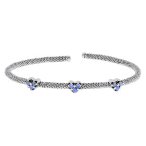 18k white gold bracelet with sapphires