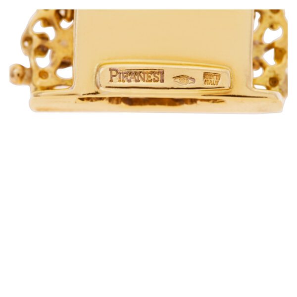 Piranesi bracelet in 18k yellow gold with diamonds