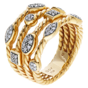 David Yurman Confetti ring in 18k with diamonds