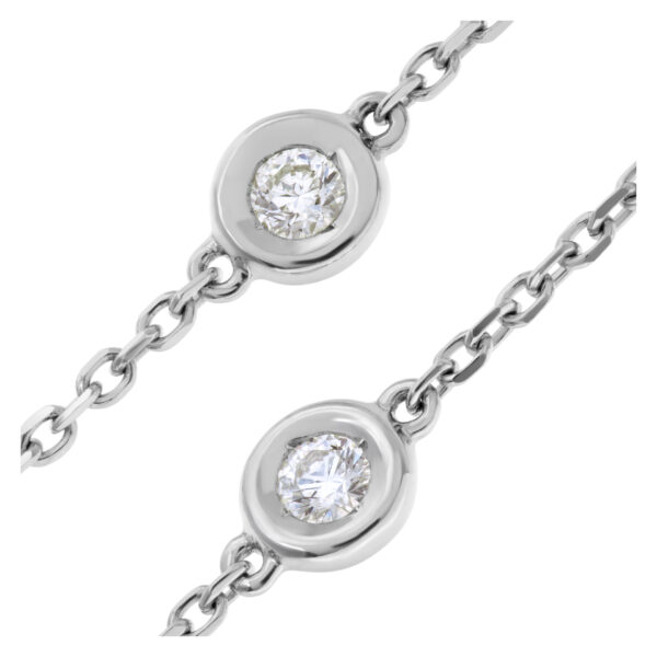 Diamonds by the yard necklace in 14k white gold