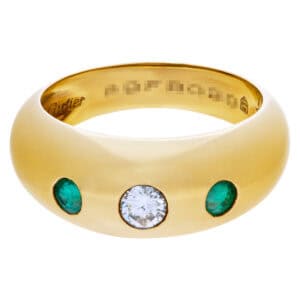 Cartier vintage 18k diamond gypsy ring