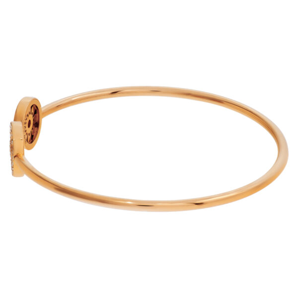 Tiffany and Co Flower Wire bangle with diamonds in 18k rose gold