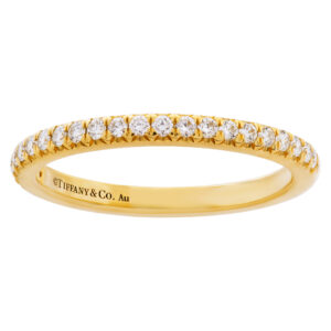 Tiffany & Co half "Soleste" eternity ring with diamonds in 18k