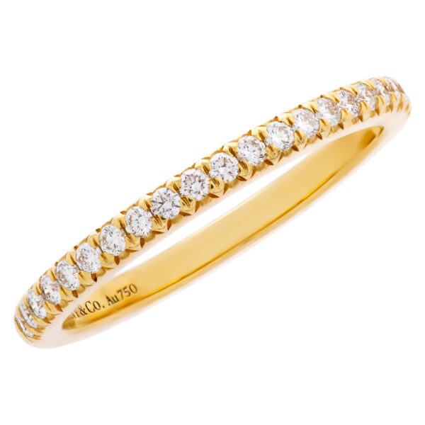 Tiffany & Co half "Soleste" eternity ring with diamonds in 18k