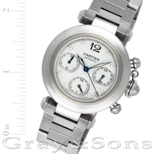 Cartier Pasha Chronograph stainless steel 35mm auto watch