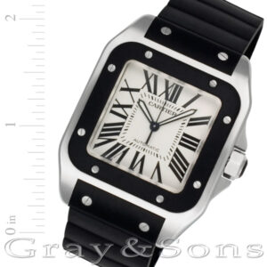 Cartier Santos 100 w20121u2 stainless steel 38mm auto watch