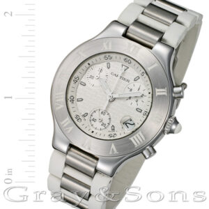 Cartier Chronoscaph 21 w10124u2 stainless steel 37mm Quartz watch